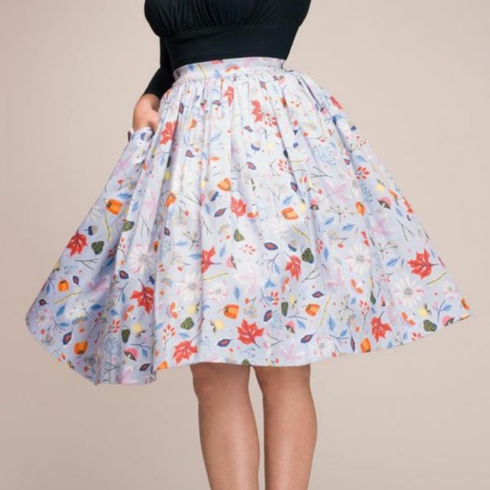 Pinup Girl Dappwr Day top & skirt set (altered)